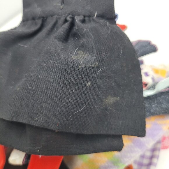 Vintage Lot Of Barbie Doll Mixed Doll Clothes Bags Dress Top Shorts Skirt70-80s - Picture 10 of 11